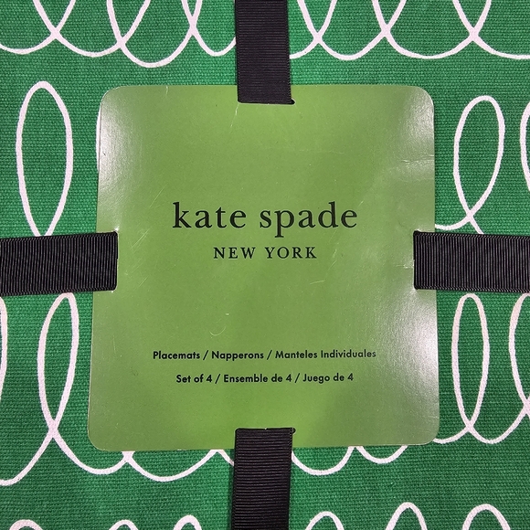NWT Kate Spade In The Loop Placemats Set of 4 - Picture 2 of 6
